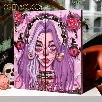 KEVIN&COCO 68-цветные тени для век Red Heart Girl, румяна, контуринг, комплексная палетка 3-в-1