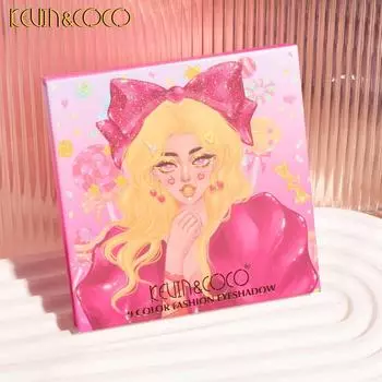 KEVIN&COCO 9-цветная палетка теней для век Мини Портативная Доступная Палетка Макияжа