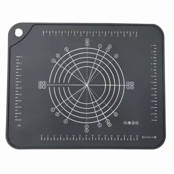 Kevnhaun Baking Can Measure into 3 and 5 Equal 50 x Confectionery Perfect for Making Sweets and Cooking Bread Silicone Heat With Reusable KDS4563 Mat,