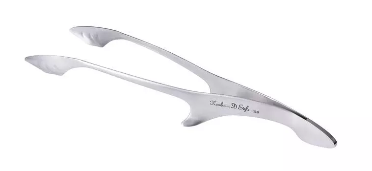 Kevnhaun Stainless Steel L Yakiniku Made in Designed with a thin tip that does not touch the Chopstick Stainless Cake Global Tongs KVTG02 Tongs, Size, серебряный