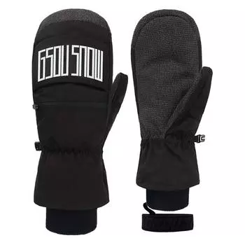 Кевларовые лыжные перчатки: Мужские и женские водонепроницаемые, износостойкие, толстые, теплые перчатки для катания на одиночных и двойных досках Medium коричневый
