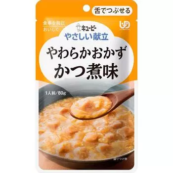 KEWPIE Easy Menu Yasawaraka okazu katsu-ni 80г Реторта Мягкие продукты и столовые приборы Реторта 1 set