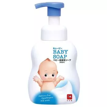 Kewpie Kewpie детское мыло для всего тела пенное с дозатором 400 мл без запаха