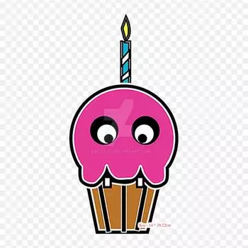 Кекс Fnaf Chica, кекс Five Nights At Freddy s 2, термонаклейки для одежды, футболка, сумка, теплопередающие наклейки, железные нашивки