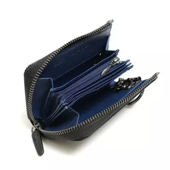 Key Case Chatten Hybrid Leather Our Limited Special Order Model Navy [Neu Interesse] Men s [05]