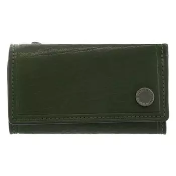 Key Case Genuine Leather Coin 730613 Coin Purse Mini Wallet Cowhide Leather Green [Takeo Kikuchi] Men s [05]