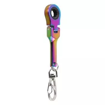 Key Chain Portable Wrench Mm Ratchet Spanner Movable Ratchet Wrench Colorful