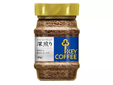 Key Coffee Instant Coffee Special Blend Dark Roast Jar 80g x 3 pieces