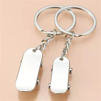 Key Holder Bag Pendant Souvenir Scooter Keychain Keys Holder Skateboard KeyRing Jewelry Gift 2Pcs