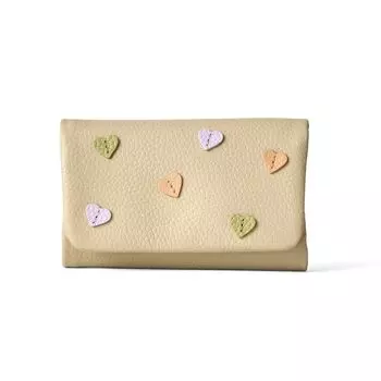 Key Smart Key Chirabari Heart Key Case Ecru БЕСПЛАТНО [Hazel] Брелок, чехол, женский экрю