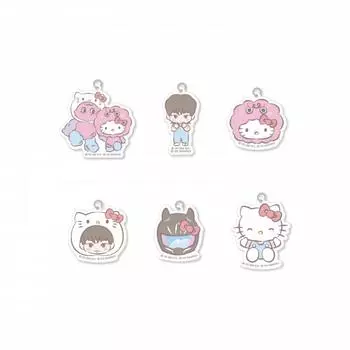 Key X Hello Kitty 22 Diy Keyring Acrylic Charm Pop Up Store Official Md 2.Bver.