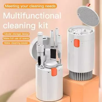 Keyboard Cleaning Tool Mechanical Keyboard Brush Computer Phone Screen Cleaning Multifunctional Earphone Cleaning Dust Removal белый