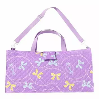 Keyboard Harmonica Bag Girls Pianica Case Keyboard Harmonica Case Bag Melodion Case Pianica Bag Shoulder Ribbon Charm Lavender Free [Arisana]arisana