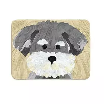Keyboard Mats Dog Mouse Mat Desk Mat Keyboard Mat Creative Cartoon Mouse Pad Computer Accessories gray dog