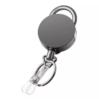 Keychain Anti-lost Safety ID Card Badge Holder Key Chain Ring Pull Keyring Retractable Badge Reels
