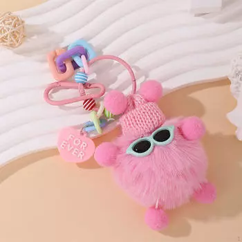 Брелок на день рождения подарок автомобиль кукла кулон для мужчин женщин друзей детей светло-розовый