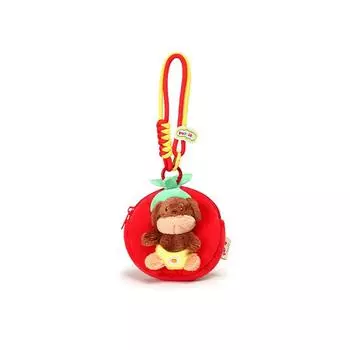 Keychain Dachshund Plush Doll Pendant For Kids And Collectible Bag Accessories Red Pacifier Bag