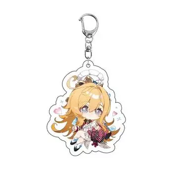 Keychain Girl Cute Cartoon Ifa Varesa Keychains Anime Princess Pendant Key Ring Game Gift 55mm