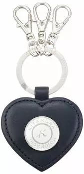 Keychain Heart Shape NH0801 Dark 10901 [Kitamura] Blue/White [Navy]