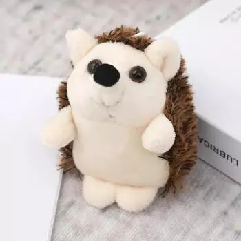 Keychain Hedgehog Plush Doll Pendant Plush Key Ring Hedgehog Doll Keychain Key Chains Fashion Jewelry Accessories бежевый