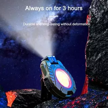 Брелок для ключей с датчиком света, клипса для шляпы, налобный фонарь, многофункциональный для переноски на открытом воздухе 1pcs