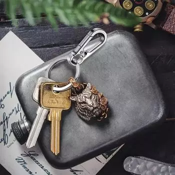 Брелок, мужской простой брелок, подвеска для автомобиля, женский высококлассный пружинный брелок из нержавеющей стали, стиль ношения на поясе