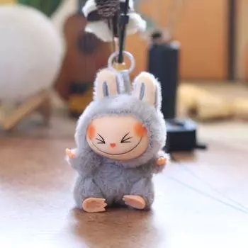 Keychain Plush Super Soft Pp Cotton With Rotating Head For Kids Gift