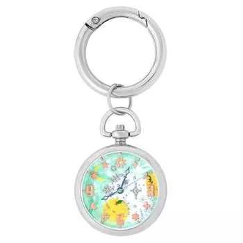 Keychain Type Watch Kenji Miyazawa Gentokan Yamanashi Silver [Sunflame] J-AXIS CK3B0001-YA Women s