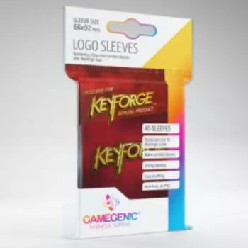 Keyforge logo sleeve: red, popular Korean board game
