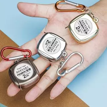 Keyring Keychain Tape Measure Roulette Measure Tape Pocket Retractable Ruler Measuring Tool style2