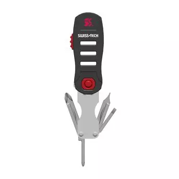 Keyring Screwdriver Set 6 Functions Black Swiss+Tech