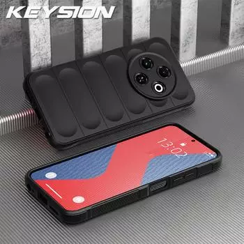 KEYSION Противоударный матовый чехол для TECNO Spark 30 30C 4G Противоскользящая мягкая силиконовая задняя крышка для телефона TECNO Spark 30C 4G for Spark 30C чёрный
