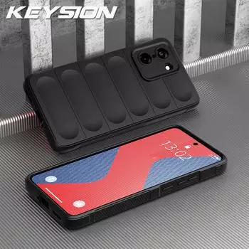 KEYSION Противоударный матовый чехол для телефона для OnePlus Nord CE5 Противоскользящая мягкая силиконовая задняя крышка для телефона для One Plus 1+ Nord CE 5 5G for OnePlus Nord CE5 чёрный