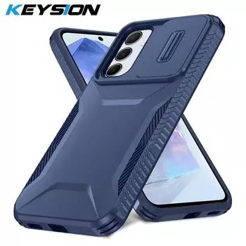 KEYSION Противоударный защитный чехол для Samsung A54 5G A34 A14 Slide Push Pull защитный чехол для объектива камеры для телефона Galaxy A14 LTE for Samsung A14 LTE красный