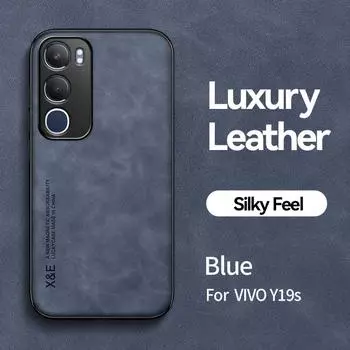 KEYSION Роскошный Ретро Чехол из ПУ кожи для VIVO Y19S Мягкий Силикон+ПК Ударопрочная Задняя Крышка для Телефона для VIVO Y19S for VIVO Y19S