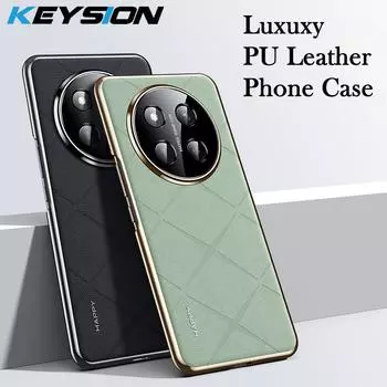 KEYSION Роскошный сетчатый чехол из искусственной кожи для HONOR X9c Покрытие Жесткий ПК Противоударный чехол для телефона Huawei Honor X9c 5G for Honor X9c красный