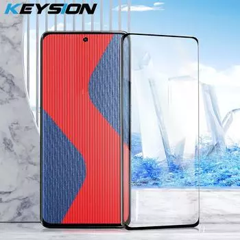 KEYSION закаленное стекло полное покрытие для Redmi Note 14 Pro 5G 14 Pro+ HD защитная стеклянная пленка для экрана телефона Xiaomi POCO X7 Pro for POCO X7 Pro чёрный