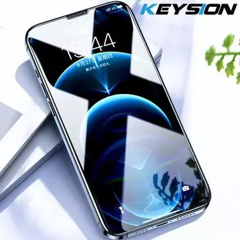 KEYSION Защитное закаленное стекло для iPhone 13 Pro Max 12 11 Pro, полная защита экрана для iPhone 13 mini SE2 XR X XS Max for iPhone 13 чистый