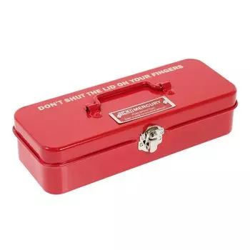 Keystone Storage Red 8cm Mercury Tin Mini Tool Box MEBUMTBR Case/Box Height/Approx. 4.5cm, Width/Approx. 21cm, Depth/Approx. красный
