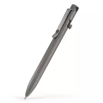 KeyUnity KP01 Ручка с защелкой и зажимом из титанового сплава EDC Карманная ручка Выдвижная металлическая шариковая ручка для ежедневного ношения Polyshed