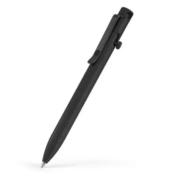KeyUnity KP01BK шариковая ручка с болтовым механизмом и зажимом из титанового сплава карманная ручка EDC выдвижная металлическая шариковая ручка для ежедневного ношения Polyshed