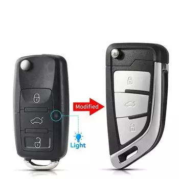 KEYYOU 1 шт. новый для VW Volkswagen MK4 Bora Golf 4 5 6 Passat Polo Bora Touran модифицированный 2 3 кнопки дистанционный складной автомобильный ключ оболочка