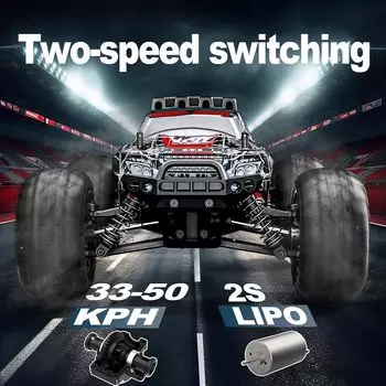 KF11 Rc Car Brushless All-Terrain Fast High Speed 1:16 4WD Электрический внедорожник IPX6 со светодиодными фонарями Drift Racing Truck Toy