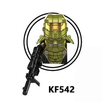KF6043 Кино Оружие Хало Солдат Строительные блоки Кирпичики Фигурки Персонажей Детская Коллекция Игрушки