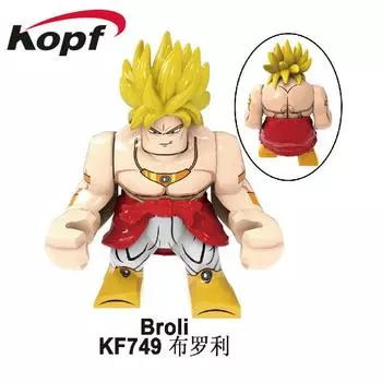 Kf6073 Dragon Ball Building Block Большая фигурка 7 см высотой Маленькие частицы для сращивания игрушечная сумка About 10cm high