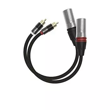 Khadas Двойной RCA на Двойной XLR Кабель-адаптер Мужской на Мужской Сбалансированный RCA на XLR3 Phono Штекер Левый и Правый Выходные Шнуры для Студийного Стерео HiFi Сабвуфера