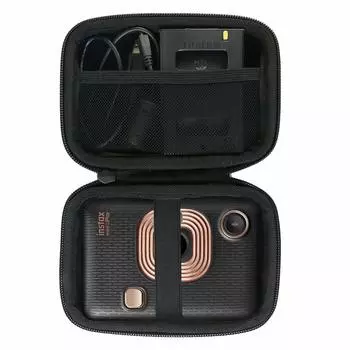 Khanka Dedicated Protective Storage Case for FUJIFILM Instax Instant Printer instax mini LiPlay Camera/Smartphone (Black)