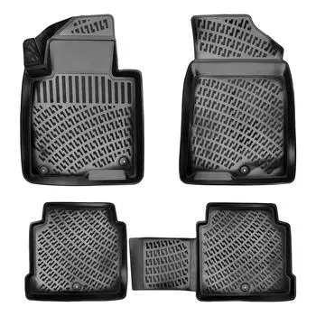 Kia Optima (After 2015) High-Quality and Durable Rubber Car Floor Mats - Odorless, Non-Slip, Long-Lasting