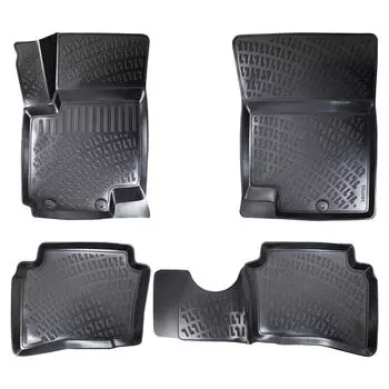 Kia Venga (After 2009) High-Quality and Durable Rubber Car Floor Mats - Odorless, Non-Slip, Long-Lasting