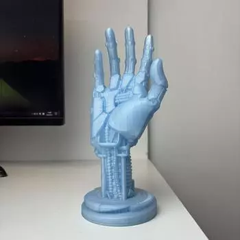 Киберпанк Роботизированная рука Интегрированная ручка Кронштейн Держатель игрового контроллера Подставка для наушников Креативное коллекционное настольное украшение